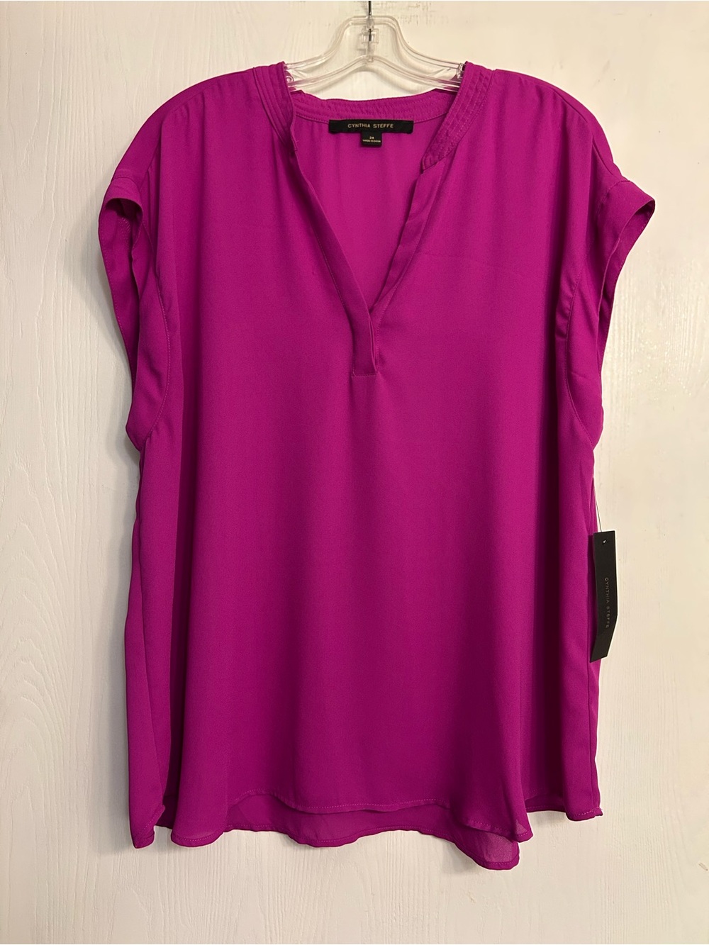 Cynthia Steffe NWT Contemporary Feminine Professional Vibrant Ladies Blouse 2X.